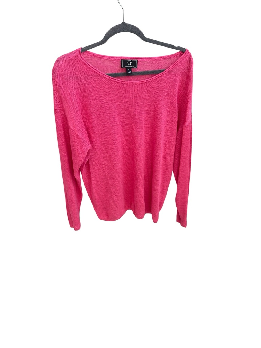 G‎ by Giuliana Pink Lightweight Knit Sweater XL Minimalist Everyday Lounge Basic